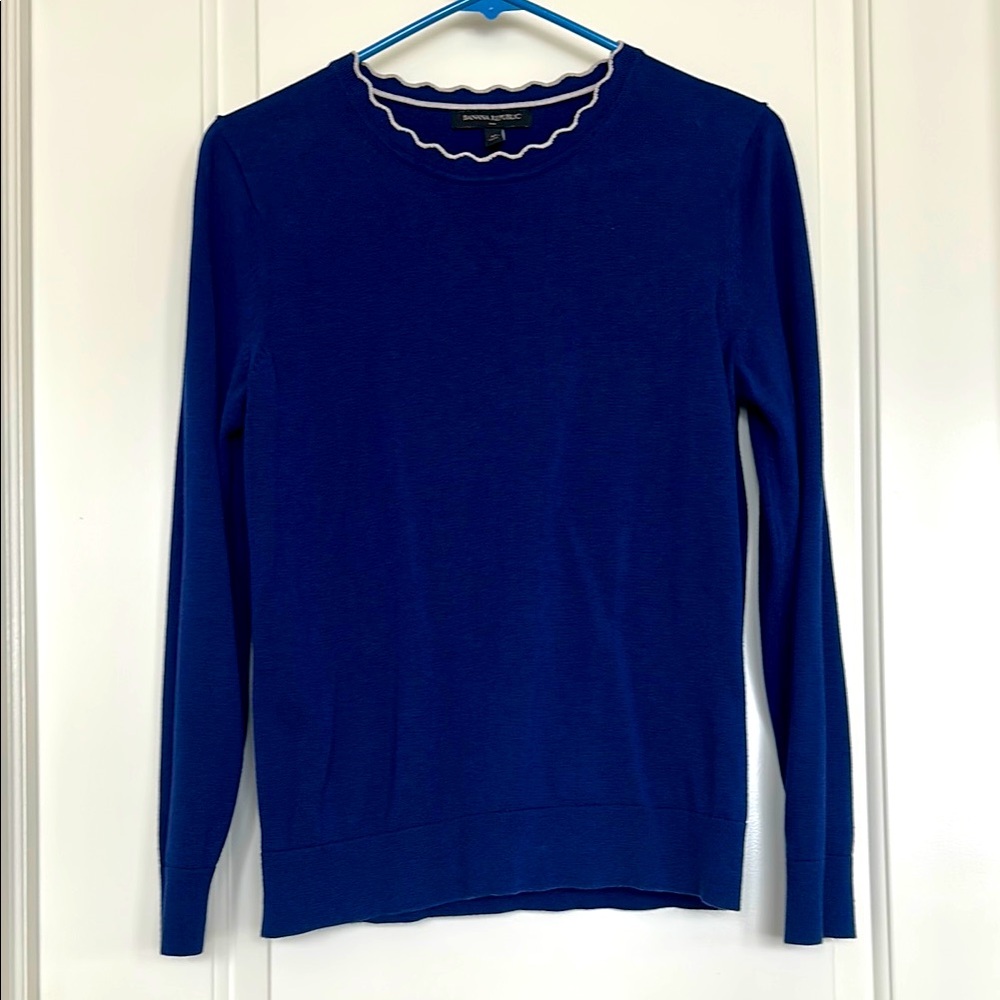 Blue Long Sleeve Sweater